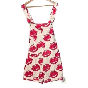 ASOS Short Overall Kiss Lips Print